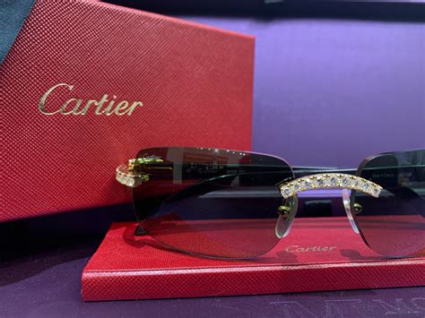 cartier diamond glasses|cartier buffs glasses with diamonds.